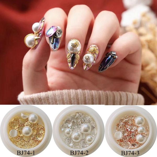 1jar nail art mix decorations pearl with flower leaf feather metal stud mixed deco in jar bj74, Silver;gold
1jar nail art mix decorations pearl with flower leaf feather metal stud mixed deco in jar bj74, Silver;gold