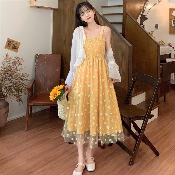 2021 assemblies two female faerie floral daisy suspend dress and sunscreen 2 piece shirt define new summer women's clothes 09zm, Gray
2021 assemblies two female faerie floral daisy suspend dress and sunscreen 2 piece shirt define new summer women's clothes 09zm, Gray