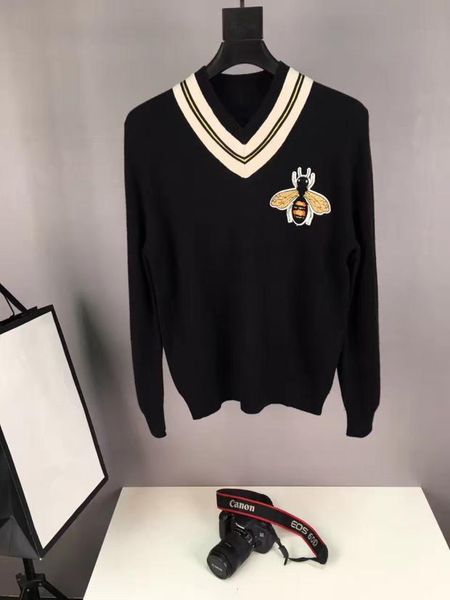 z12119 fashion men's sweaters 2020 runway european design party style men's clothing, White;black
z12119 fashion men's sweaters 2020 runway european design party style men's clothing, White;black