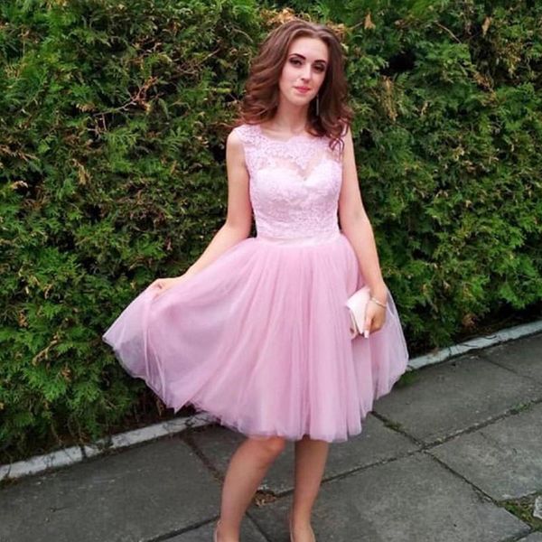 scoop neck homecoming dresses 2021 lace up backless cocktail dress knee length tulle short prom gowns, Blue;pink
scoop neck homecoming dresses 2021 lace up backless cocktail dress knee length tulle short prom gowns, Blue;pink