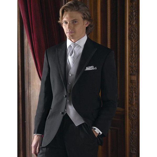 men's suits & blazers terno slim fit black mens peaked lapel wedding wear groom tuxedos business men suit (jacket+pants+vest), White;black
men's suits & blazers terno slim fit black mens peaked lapel wedding wear groom tuxedos business men suit (jacket+pants+vest), White;black