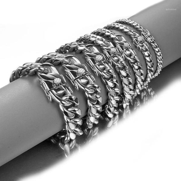 fashion cuban link bracelet solid stainless steel chain splendid mens jewelry miami chain bracelets 8/10/12/14/16/18mm width1, Black
fashion cuban link bracelet solid stainless steel chain splendid mens jewelry miami chain bracelets 8/10/12/14/16/18mm width1, Black
