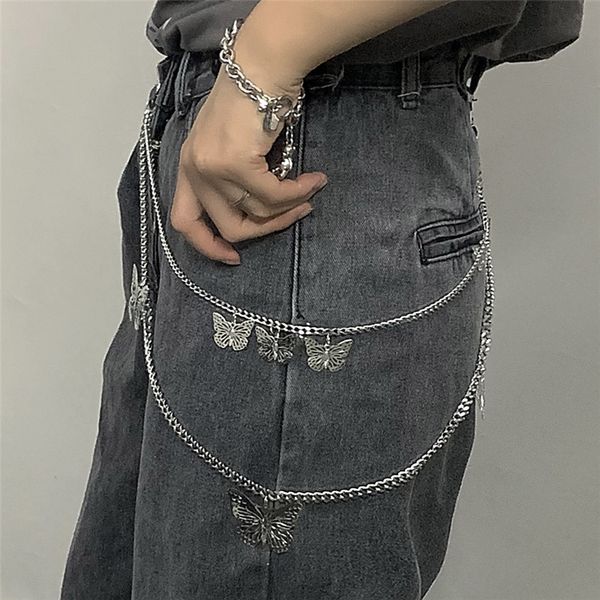 belt streetwear double retro butterfly pants chain fashion all-match hip hop chain accessories hipster, Silver
belt streetwear double retro butterfly pants chain fashion all-match hip hop chain accessories hipster, Silver