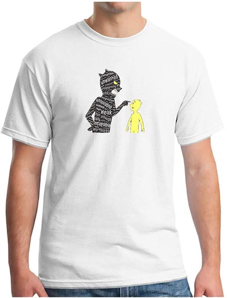 men's inner critic superego soft fitted print pure cotton short sleeve crew neck t-shirts casual sportswear male tees wholesale, White;black
men's inner critic superego soft fitted print pure cotton short sleeve crew neck t-shirts casual sportswear male tees wholesale, White;black