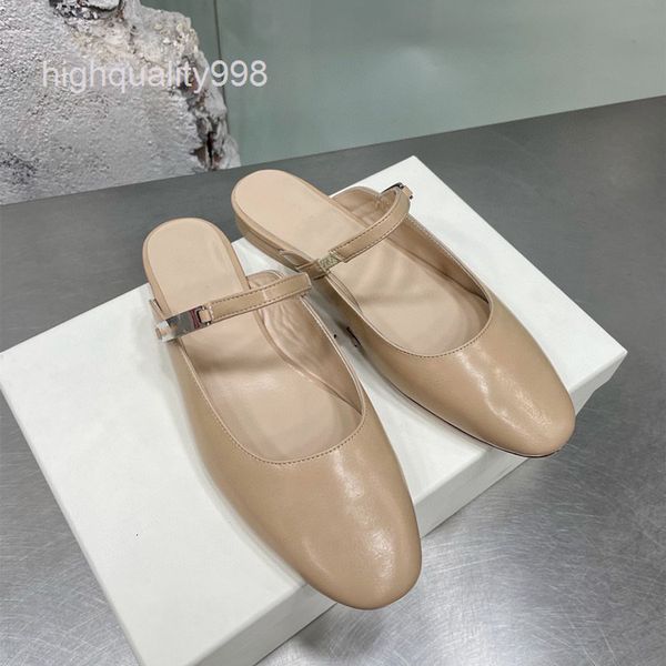 slippers high end quality 22 spring and summer products lambskin metal buckle trip belt baotou flat bottom wind cooling drag women's ha, Black
slippers high end quality 22 spring and summer products lambskin metal buckle trip belt baotou flat bottom wind cooling drag women's ha, Black
