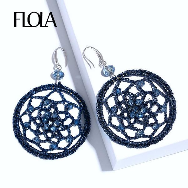 dangle & chandelier flola blue beaded earrings for woman boho dream catcher drop earring vintage ethnic jewelry oorbellen round ersn78, Silver
dangle & chandelier flola blue beaded earrings for woman boho dream catcher drop earring vintage ethnic jewelry oorbellen round ersn78, Silver
