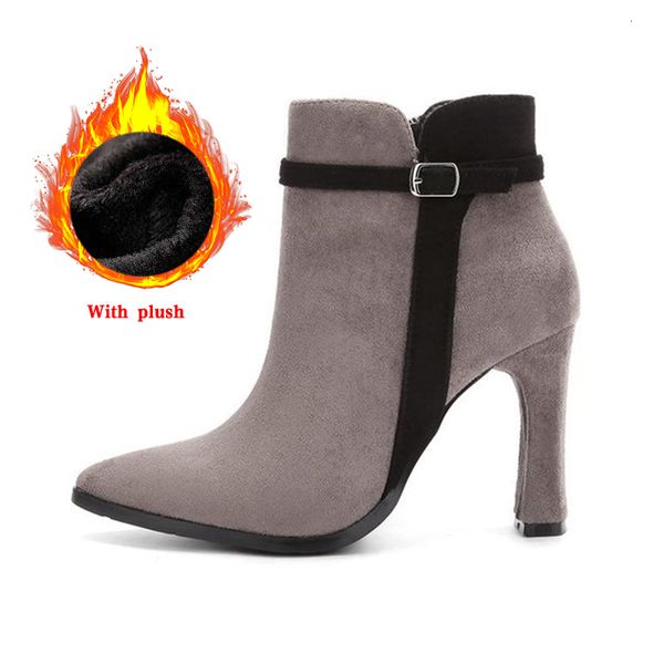 2021 new women ankle boots ladies high heels pointed toe buckle shoes elegant comfortable warm winter plush footwear fashion 696o, Black
2021 new women ankle boots ladies high heels pointed toe buckle shoes elegant comfortable warm winter plush footwear fashion 696o, Black