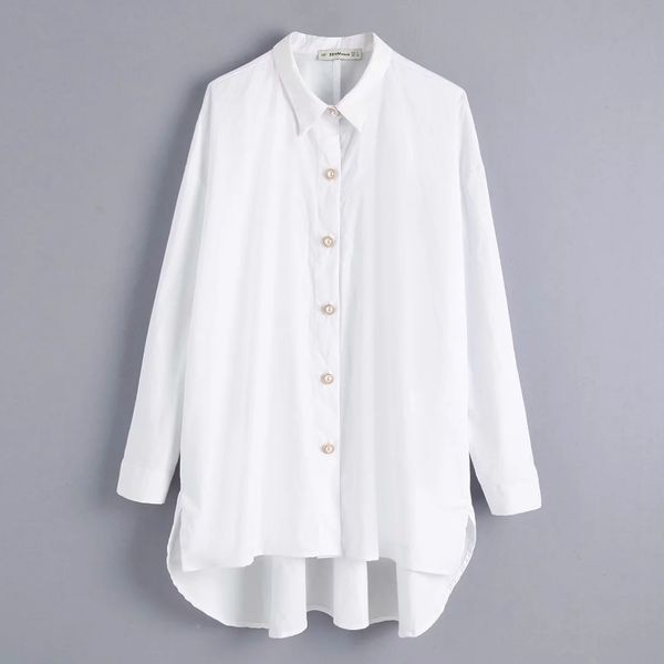 women solid color pearl buttons casual smock blouse shirts women long sleeve loose blusas elegant white femininas ls4232 y200402
women solid color pearl buttons casual smock blouse shirts women long sleeve loose blusas elegant white femininas ls4232 y200402