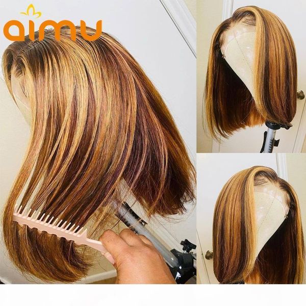 hd transparent highlight 4 27 short bob 13x6 lace front wig deep part ombre honey blonde colored human hair remy wig pre plucked, Black;brown
hd transparent highlight 4 27 short bob 13x6 lace front wig deep part ombre honey blonde colored human hair remy wig pre plucked, Black;brown