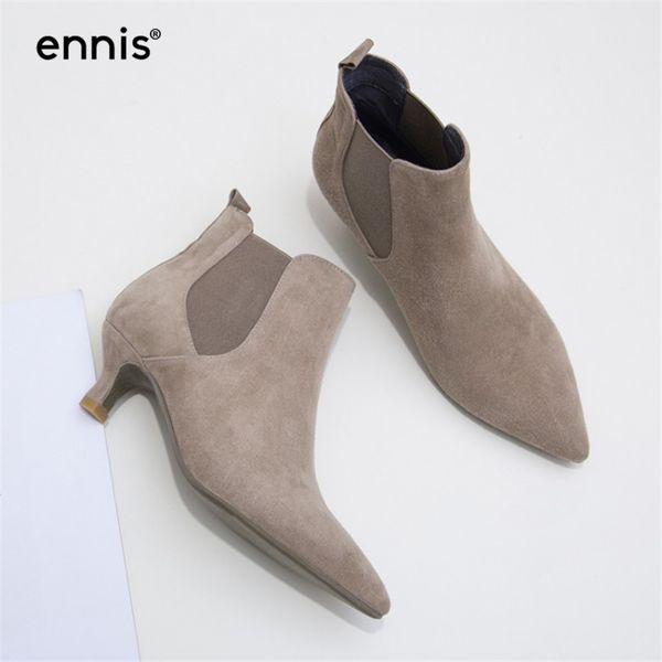 ennis 2019 european new design suede women shoes pointed toe elegant female ankle boots little heel genuine leather booties a786 t200111, Black
ennis 2019 european new design suede women shoes pointed toe elegant female ankle boots little heel genuine leather booties a786 t200111, Black
