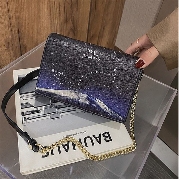 2020 new womens one-shoulder bag texture ocean gas 12 constellation flow star diagonal cross bag simple chain small bag
2020 new womens one-shoulder bag texture ocean gas 12 constellation flow star diagonal cross bag simple chain small bag