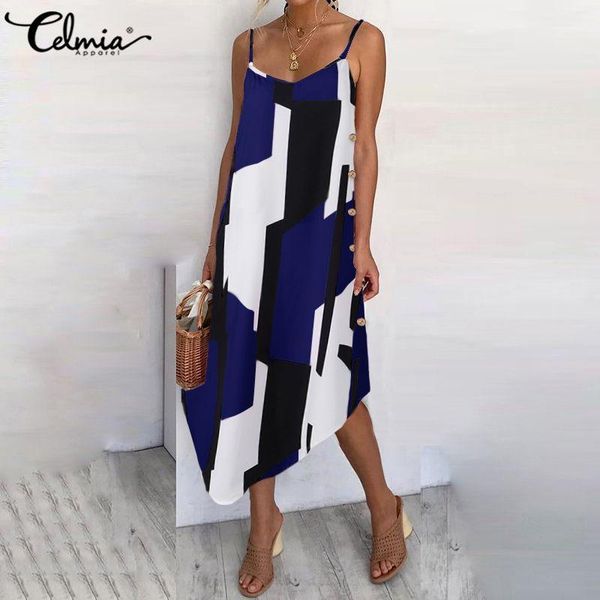 casual dresses summer suspender midi dress celmia womens asymmetrical printed sundress loose buttons beach bohemian female vestidos1, Black;gray
casual dresses summer suspender midi dress celmia womens asymmetrical printed sundress loose buttons beach bohemian female vestidos1, Black;gray