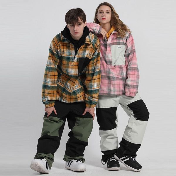 new ski suit men women plaid ski hoodie set winter outdoor warm breathable windproof waterproof jacket pants snowboard suit
new ski suit men women plaid ski hoodie set winter outdoor warm breathable windproof waterproof jacket pants snowboard suit