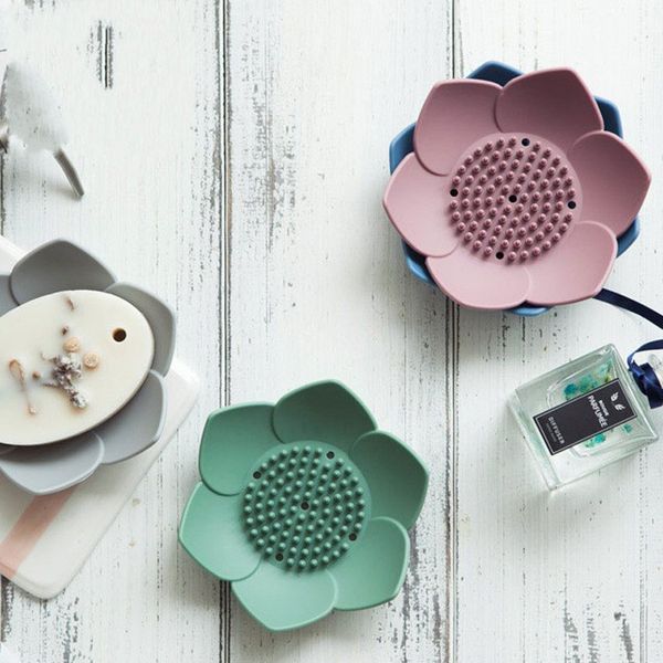 lotus shape soaps dishes portable soap storage silicone plates shower soap holder anti skid soaps box bathroom soap holders case 38 j2
lotus shape soaps dishes portable soap storage silicone plates shower soap holder anti skid soaps box bathroom soap holders case 38 j2