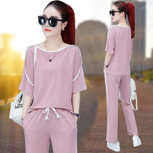2020 new large comfortable casual suit spring summer loose casual suit summer sports flared pants two piece for fat mm1, White
2020 new large comfortable casual suit spring summer loose casual suit summer sports flared pants two piece for fat mm1, White
