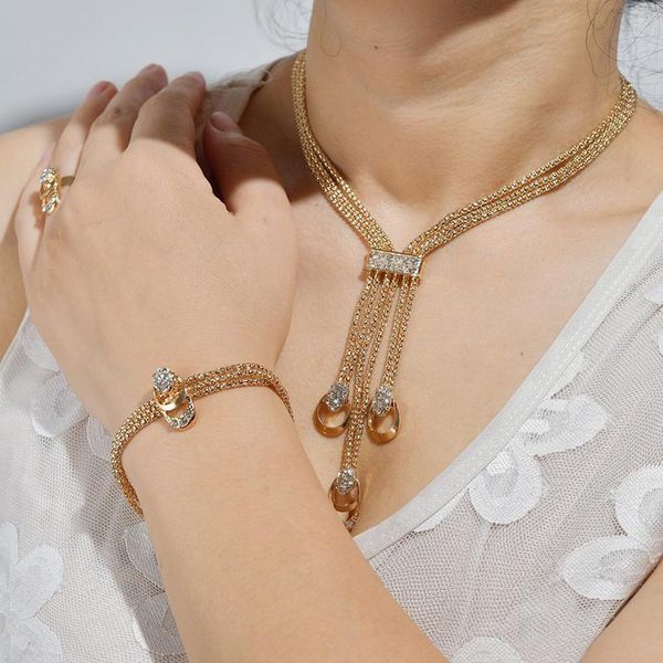 gold jewelry cubic zircon crystal necklace earrings bracelets sets for women bridal elegant lady wedding jewelry set st200010 wmthxw, Black
gold jewelry cubic zircon crystal necklace earrings bracelets sets for women bridal elegant lady wedding jewelry set st200010 wmthxw, Black
