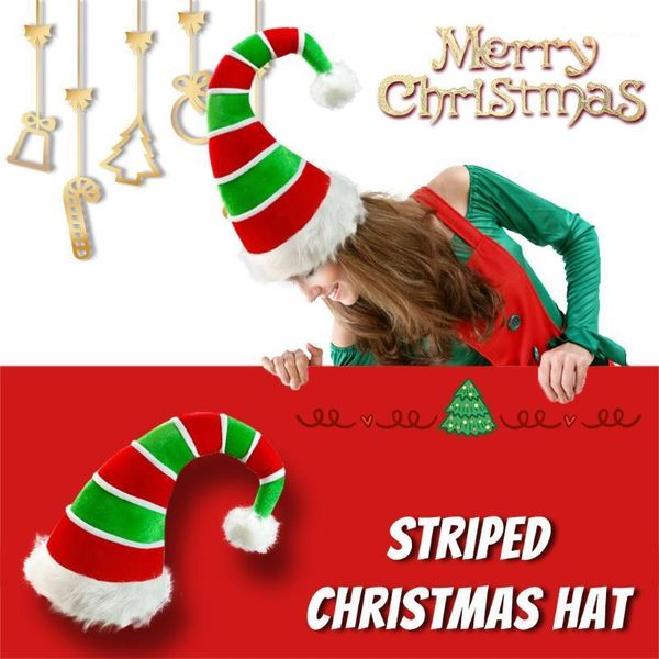 red green stripe christmas hats xmas warm comfortable dicer velvet cloth christmas hat clown hat gorros de navidad new year 20211
red green stripe christmas hats xmas warm comfortable dicer velvet cloth christmas hat clown hat gorros de navidad new year 20211