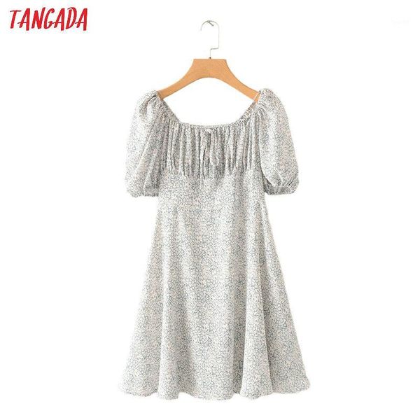 tangada women floral print beach dress short sleeve 2020 summer females 70s mini dresses vestidos 2m791, Black;gray 
tangada women floral print beach dress short sleeve 2020 summer females 70s mini dresses vestidos 2m791, Black;gray
