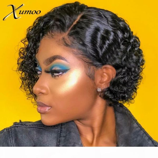 xumoo short kinky curly wig brazilian hair wigs bob lace front wigs black pixie cut wig human hair for black women, Black;brown
xumoo short kinky curly wig brazilian hair wigs bob lace front wigs black pixie cut wig human hair for black women, Black;brown