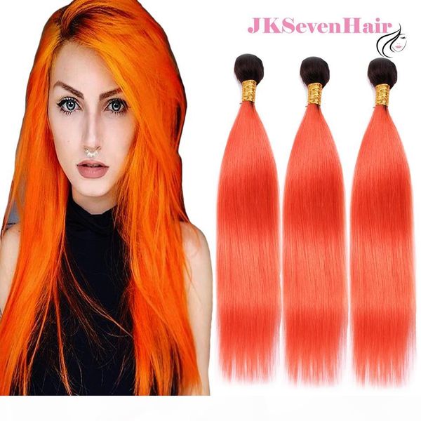 1b orange ombre brazilian virgin human hair straight 3 bundles dark root orange malaysian peruvian indian remy hair weaves with thick tail, Black
1b orange ombre brazilian virgin human hair straight 3 bundles dark root orange malaysian peruvian indian remy hair weaves with thick tail, Black
