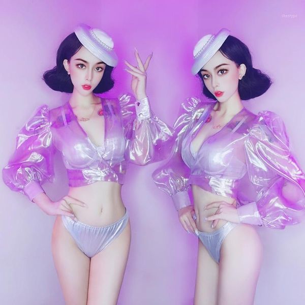 bar ds performance clothes nightclub dj transparent jacket bikini suit pole dancer stage costume female rave wear dn62861, Black;red
bar ds performance clothes nightclub dj transparent jacket bikini suit pole dancer stage costume female rave wear dn62861, Black;red