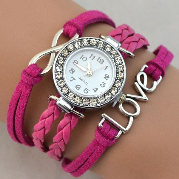 charm bracelets infinity heart suede pu leather rhinestone fashion women bracelet watch luxurious female gift, Golden;silver
charm bracelets infinity heart suede pu leather rhinestone fashion women bracelet watch luxurious female gift, Golden;silver