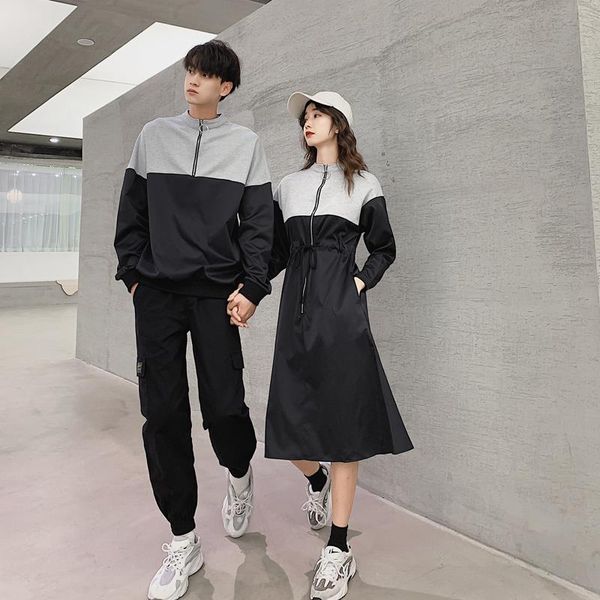 collar new outfit the lovers' in autumn color clothing long sleeve high matching clothes hoodie couples waist oanrb, Black
collar new outfit the lovers' in autumn color clothing long sleeve high matching clothes hoodie couples waist oanrb, Black