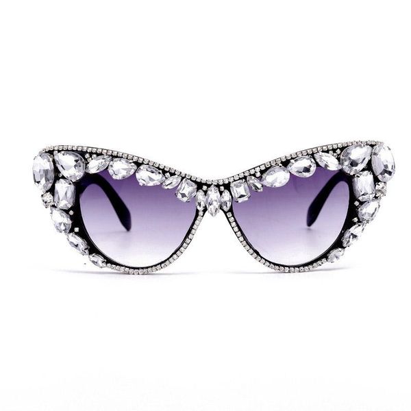 sunglasses fashion cat eye diamond women designer colorful rhinestones retro eyewear shades uv400, White;black
sunglasses fashion cat eye diamond women designer colorful rhinestones retro eyewear shades uv400, White;black