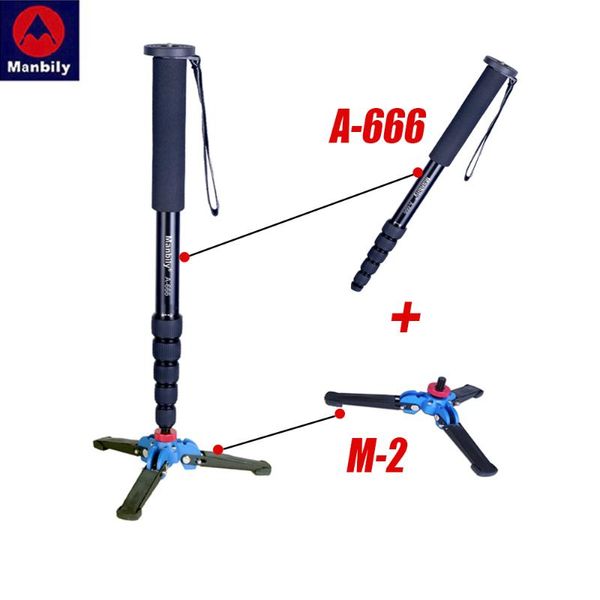 manbily a-666 professional portable aluminum monopod tripod for digital slr camera stand with mini tripod at the bottom
manbily a-666 professional portable aluminum monopod tripod for digital slr camera stand with mini tripod at the bottom