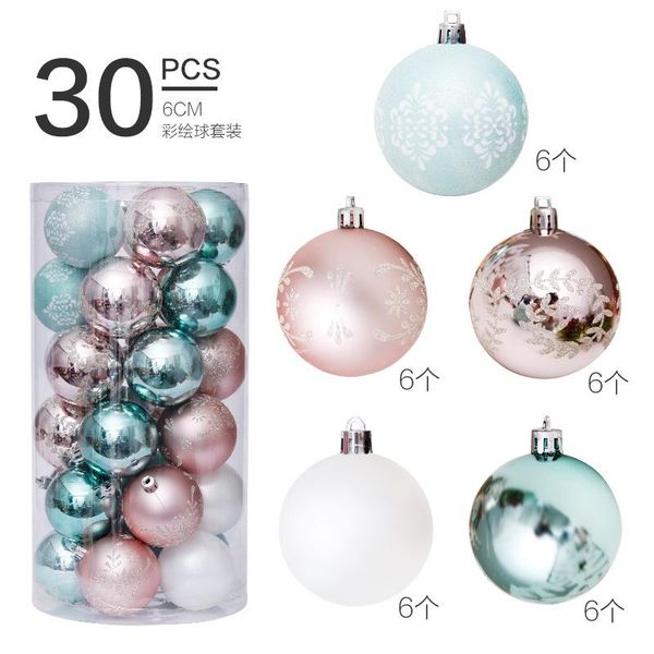 party decoration christmas decorations 6cm/30pcs rose gold painted ball set tree pendant
party decoration christmas decorations 6cm/30pcs rose gold painted ball set tree pendant