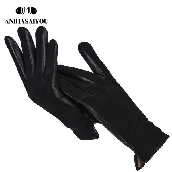 simple short women' gloves,high grade genuine women' leather gloves,matte leather black leather gloves women - 0717 201020, Blue;gray
simple short women' gloves,high grade genuine women' leather gloves,matte leather black leather gloves women - 0717 201020, Blue;gray