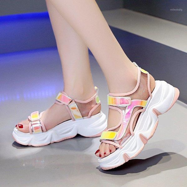 sports sandals female 2020 summer new wild transparent bright sponge cake thick bottom open toe sandals z6401, Black
sports sandals female 2020 summer new wild transparent bright sponge cake thick bottom open toe sandals z6401, Black