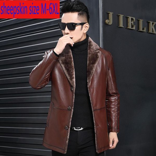 new fashion genuine leather sheep luxury coat men men suit collar thick casual down lining plus size m-3xl4xl5xl6xl, Black
new fashion genuine leather sheep luxury coat men men suit collar thick casual down lining plus size m-3xl4xl5xl6xl, Black