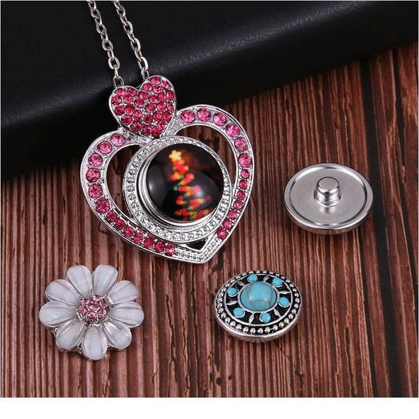 new snaps jewelry crystal rhinestone heart pendant snap necklace fit 18mm snap button necklace women pendant necklace wi bbyxod, Silver
new snaps jewelry crystal rhinestone heart pendant snap necklace fit 18mm snap button necklace women pendant necklace wi bbyxod, Silver