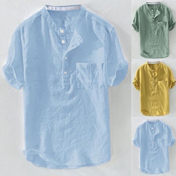 men's casual shirts 2021 men beach summer fashion home pure color button linen solid breathable short sleeve retro, White;black
men's casual shirts 2021 men beach summer fashion home pure color button linen solid breathable short sleeve retro, White;black