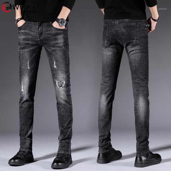 wwkk 2020 stylishcasual straight slim jeans for men long pants for male large size 34 36, Blue
wwkk 2020 stylishcasual straight slim jeans for men long pants for male large size 34 36, Blue