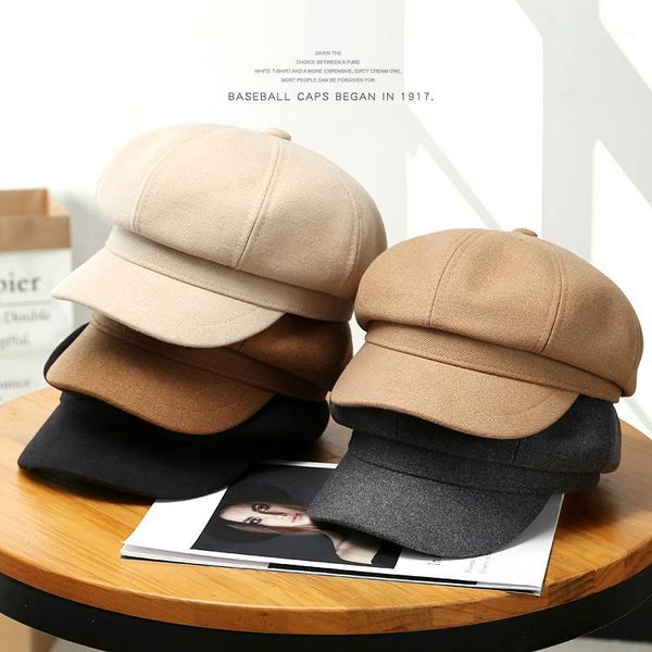 sleckton auutmn winter hats for women tweed octagonal hat casual ladie newsboy cap fashion painter cap winter beret1, Blue;gray
sleckton auutmn winter hats for women tweed octagonal hat casual ladie newsboy cap fashion painter cap winter beret1, Blue;gray