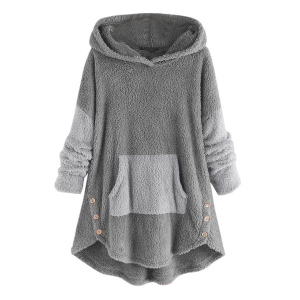 2021 spring winter women long hoodies fleece asymmetrical button hem hoodie plus size pocket outwear lady blouse #t1g, Black
2021 spring winter women long hoodies fleece asymmetrical button hem hoodie plus size pocket outwear lady blouse #t1g, Black