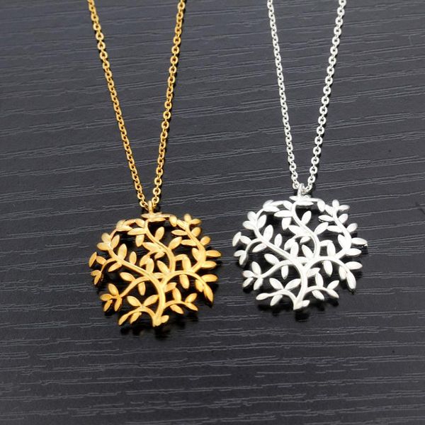 stainless steel lush tree leaves pendant necklace bff gift gold color ketting tree of life long necklace women fashion jewelry, Silver
stainless steel lush tree leaves pendant necklace bff gift gold color ketting tree of life long necklace women fashion jewelry, Silver