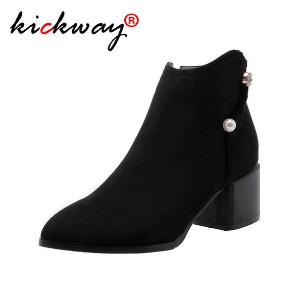 boots autumn women ankle zipper platform pearls female shoes fashion thick heels non-slip casual footwear plus size 48, Black
boots autumn women ankle zipper platform pearls female shoes fashion thick heels non-slip casual footwear plus size 48, Black