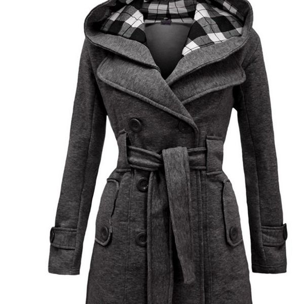 autumn elegant vintage office lady women overcoats slim plain belt girls winter gray female coats hooded double-breasted 2xl 3xlx1020, Black
autumn elegant vintage office lady women overcoats slim plain belt girls winter gray female coats hooded double-breasted 2xl 3xlx1020, Black