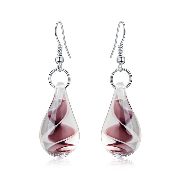 dangle & chandelier handmade murano inspired glass waterdrop earrings black purple lampwork pendant drop earring for women girl, Silver
dangle & chandelier handmade murano inspired glass waterdrop earrings black purple lampwork pendant drop earring for women girl, Silver