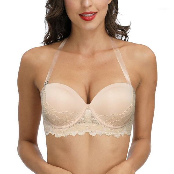 new women bra halter strapless usual adjusted strap padded push up bras lace bralette underwire underwear1, Red;black
new women bra halter strapless usual adjusted strap padded push up bras lace bralette underwire underwear1, Red;black