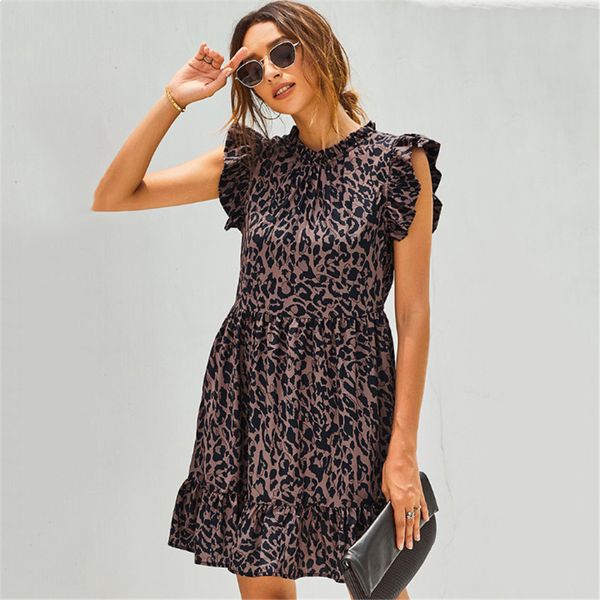 2021 new new temperament around the sleeveless neck leopard print at knee height dressed female plissate zkxo, Black;gray
2021 new new temperament around the sleeveless neck leopard print at knee height dressed female plissate zkxo, Black;gray
