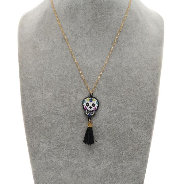 chains go2boho women necklaces jewelry miyuki beads choker fashion tassel skull pattern stainless steel bead charm necklace wholesale, Silver
chains go2boho women necklaces jewelry miyuki beads choker fashion tassel skull pattern stainless steel bead charm necklace wholesale, Silver