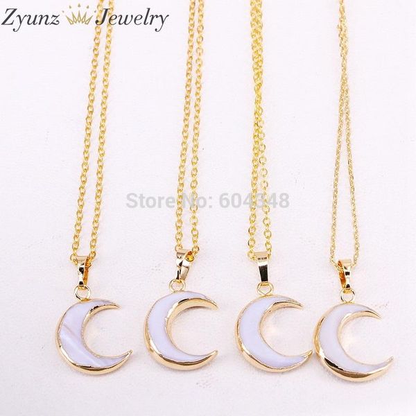 pendant necklaces 5 strands zyz330-3622 gold color natural white shell crescent moon charm necklace jewelry for women girls, Silver
pendant necklaces 5 strands zyz330-3622 gold color natural white shell crescent moon charm necklace jewelry for women girls, Silver