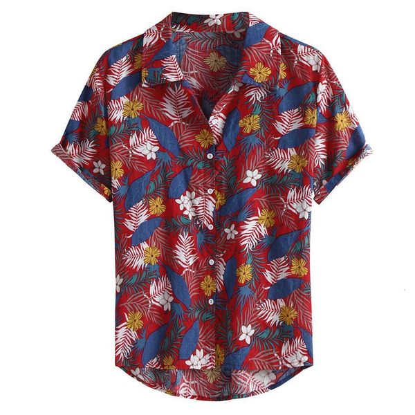 mens hawaiian shirt multi color lump chest pocket short sleeve round hem loose turn-down collar single breasted, White;black
mens hawaiian shirt multi color lump chest pocket short sleeve round hem loose turn-down collar single breasted, White;black