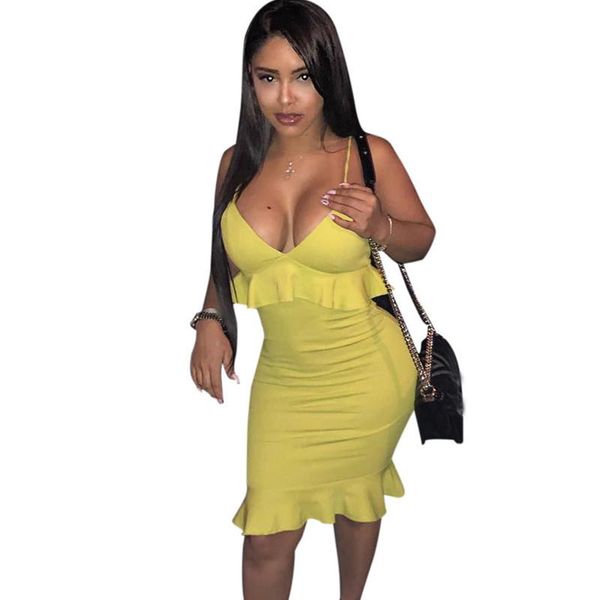 spaghetti strap yellow bodycon dress women v-neck backless sheath ruffles wrap dress elegant birthday holiday party, Black;gray
spaghetti strap yellow bodycon dress women v-neck backless sheath ruffles wrap dress elegant birthday holiday party, Black;gray