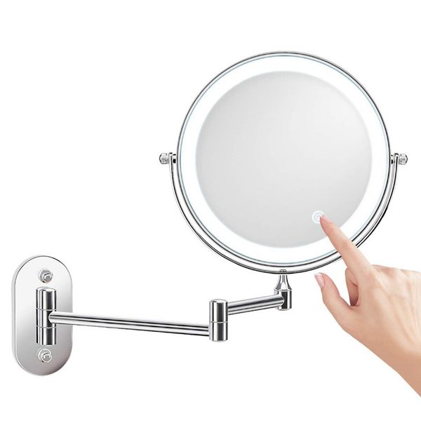 new 8 inch led compact mirrors fold wall hanging 5x magnifier dressing vanity cabinet mirror double sided with lamp 0499
new 8 inch led compact mirrors fold wall hanging 5x magnifier dressing vanity cabinet mirror double sided with lamp 0499