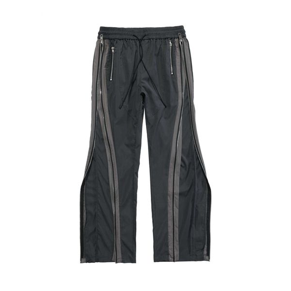 men's blackair street chic side full zip casual vibe loose flared pants for men and women, Black
men's blackair street chic side full zip casual vibe loose flared pants for men and women, Black